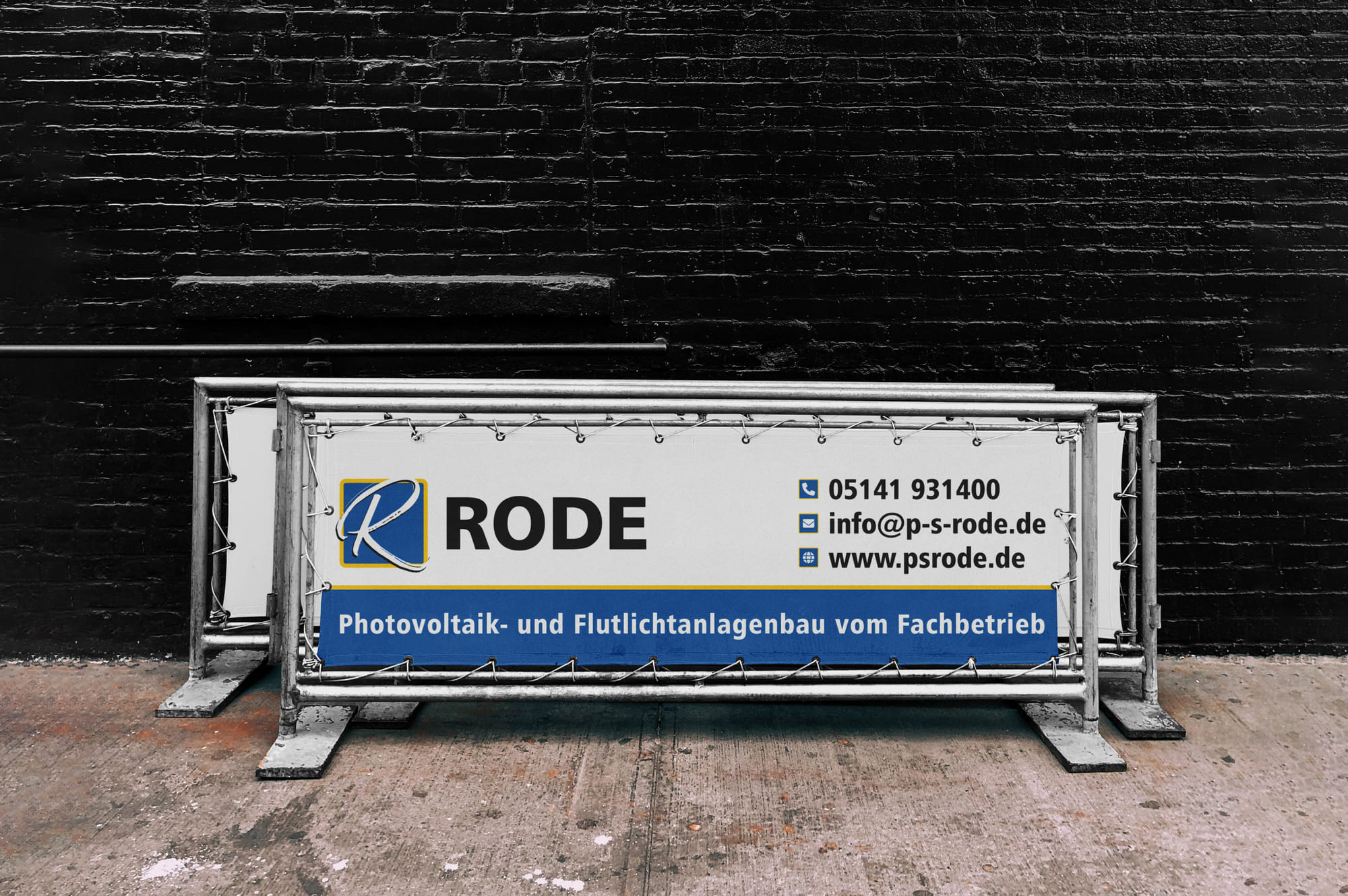 Werbebanner aus Plane von der PS Rode GmbH